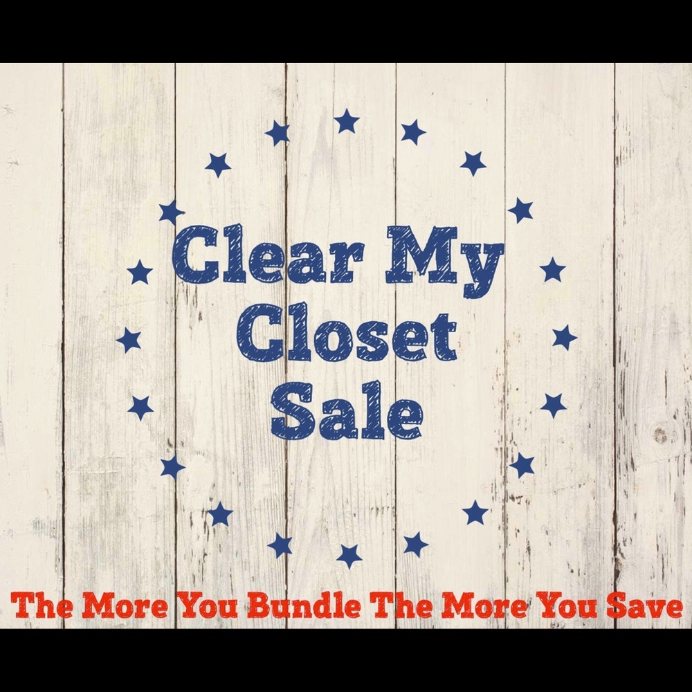 Closet Clear Out Sale